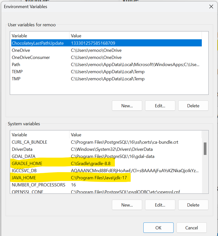 Set Gradle And Java Home